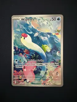🔥Pokemon TCG Wiglett 206/198 Scarlet & Violet Illustration Rare NM🔥 - Image 1