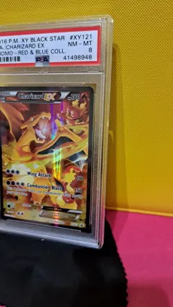 Pokemon TCG Charizard EX XY121 Black Star Promo Holo 2016 PSA 8 - Image 2