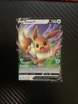 Pokemon TCG Eevee V SWSH065/307 SWSH Black Star Promos NM - Image 1