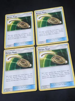 4x LOT - Escape Rope 114/147 Burning Shadows Uncommon Pokemon TCG 2012 SUN MOON - Image 2