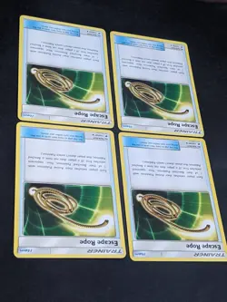 4x LOT - Escape Rope 114/147 Burning Shadows Uncommon Pokemon TCG 2012 SUN MOON - Image 4