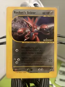 Pokemon Rocket's Scizor Best of Game 4/9 Regular Non Holo Promo NM/MT Winner TCG - Image 1