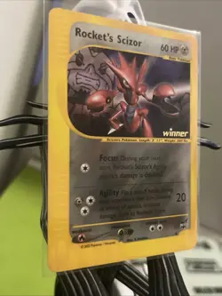 Pokemon Rocket's Scizor Best of Game 4/9 Regular Non Holo Promo NM/MT Winner TCG - Image 2