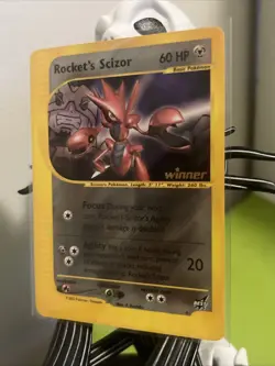 Pokemon Rocket's Scizor Best of Game 4/9 Regular Non Holo Promo NM/MT Winner TCG - Image 3