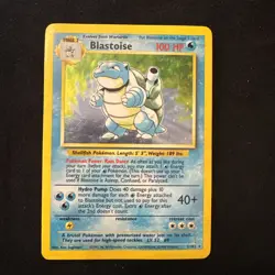 Pokemon TCG - Blastoise - 2/102 - Holo Rare - Base Set Unlimited [Moderate Play] - Image 1
