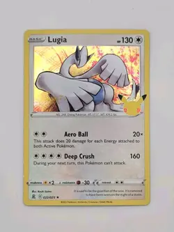 2021 Pokemon Celebrations LUGIA #22 022/025 25th Anniversary Holo - NM - Image 1