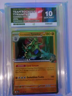 ACE 10 - Team Rocket's Tyranitar Pokemon Center Stamp Promo - Image 1