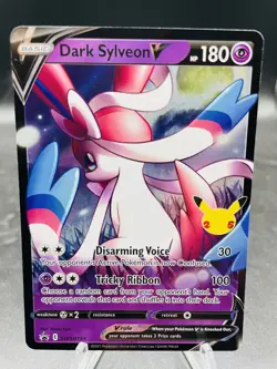 Pokemon Dark Sylveon V SWSH134 Celebrations Holo Black Star Promo NM - Image 1