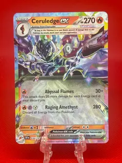 Pokemon TCG Ceruledge EX 036/191 Surging Sparks Double Rare SV08 English 2024 NM - Image 1