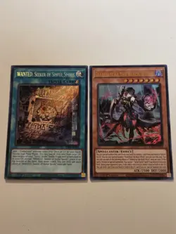 Wanted: Seeker of Sinful Spoils Secret Rare Yugioh + Diabellstar the Black Witch - Image 1
