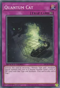 Yugioh Quantum Cat SBCB-EN200 Common 1st NM - Image 1