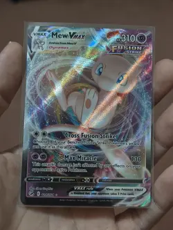 Pokemon TCG Mew VMAX 114/264 Ultra Rare Holo Card Near Mint Condition - Image 2