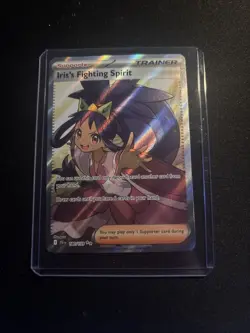 Pokemon Journey Together Iris's Fighting Spirit Ultra Rare Full Art Card 180/159 - Image 1