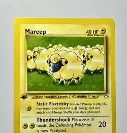 Mareep 65/111 (NM) 1st Edition Common Neo Genesis 2002 WOTC Pokemon Card - Image 3