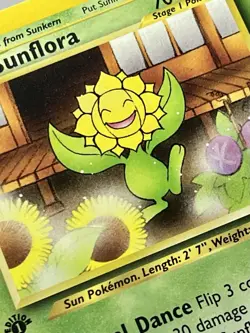 Sunflora 50/111 (LP) 1st Edition Uncommon Neo Genesis 2002 WOTC Pokemon Card - Image 4