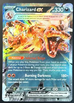 Pokemon - Charizard ex - 054/091 - SV Paldean Fates - Half Art Card - Image 1