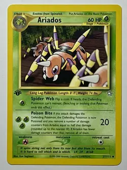 Ariados 27/111 (NM) 1st Edition Uncommon Neo Genesis 2002 WOTC Pokemon Card - Image 1