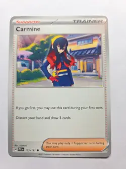 Prismatic Evolutions - Carmine - 103/131 - Non Holo - TCG Pokemon Card - Image 1