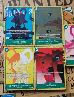 One Piece Card Game CCG Uta Deck Promos P-057, P-058, P-059, P-060& ST11-005 - Image 3