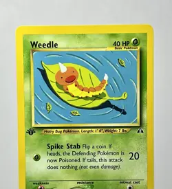 Weedle 70/75 (NM) 1st Edition Common Neo Discovery 2002 WOTC Pokemon Card - Image 3