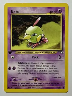 Natu 67/111 (LP) 1st Edition Common Neo Genesis 2002 WOTC Pokemon Card - Image 1