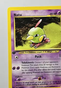 Natu 67/111 (LP) 1st Edition Common Neo Genesis 2002 WOTC Pokemon Card - Image 5