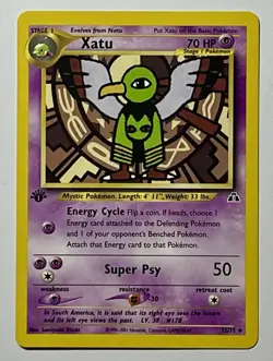 Xatu 52/75 (NM) 1st Edition Uncommon Neo Discovery 2002 WOTC Pokemon Card - Image 1
