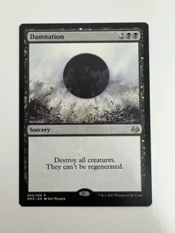 Damnation MTG Magic the Gathering Card NM Near Mint MM3 - Image 1