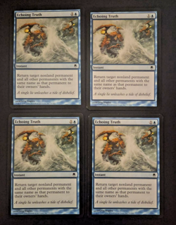 MAGIC MTG Playset ECHOING TRUTH 4x Darksteel UK - Image 1