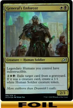 1x - General's Enforcer - FOIL #188 - Ikoria: Lair of Behemoths - CUC NM MTG - Image 1