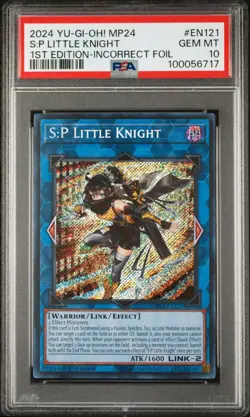 💎 PSA 10 💎 2024 YUGIOH (MISPRINT) S:P Little Knight MP24-EN121 Secret Rare - Image 1