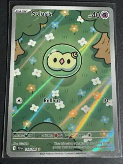 Solosis Black Bolt Illustration Rare English Pokemon TCG Card 118/086 NM - Image 2
