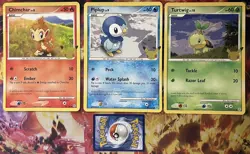Chimchar 76/130 Piplup 93/130 Turtwig 103/130 Promo JUMBO Pokemon Card - Image 1