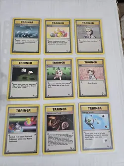 Vintage Pokemon Bundle TCG Cards Base Set, Jungle, Fossil, Team Rocket. - Image 1