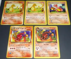 18 Card Lot Vintage Pokemon Shadowless Starters Japanese Unlimited Go Series Gym - Image 2