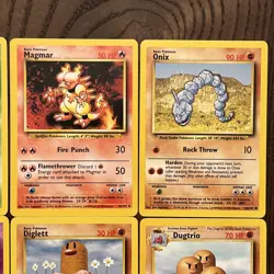 Pokemon Base Set Lot Of 12 Cards (1999) NM - Image 4