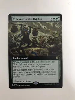 Thickest in the Thicket Extended Borderless MTG Magic Gathering Card NM Mint BLC - Image 1