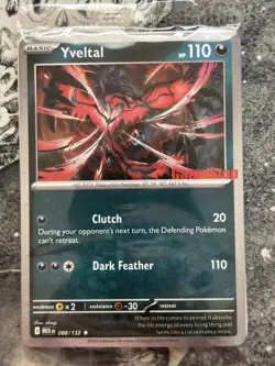 Pokemon Sealed Yveltal 088/132 GameStop Stamped Promo Card - Image 1