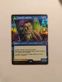MTG ~ Norman Osborn / Green Goblin Borderless ~ Foil Marvel's Spider-Man #0220 - Image 1