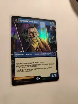 MTG ~ Norman Osborn / Green Goblin Borderless ~ Foil Marvel's Spider-Man #0220 - Image 3