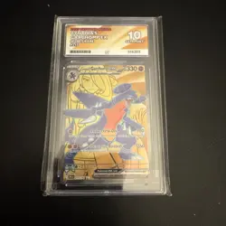 ACE 10 Pokemon TCG S&V Destined Rivals Cynthia's Garchomp EX 215/182 Ultra Rare - Image 1