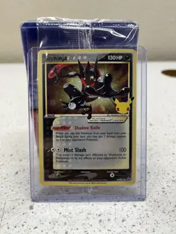 Pokemon TCG Greninja Gold Star Promo SWSH114 Celebrations, Sealed, w/ Toploader - Image 1