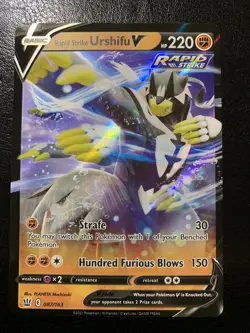 Pokemon TCG Rapid Strike Urshifu V Sword & Shield - Battle Styles 087/163... - Image 1