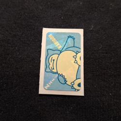 Snorlax Holo Rare Sticker Seal Pokemon Nintendo Zukan Japanese Vintage Bandai - Image 1