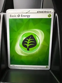 Prismatic Evolutions Basic Grass Energy Holo #009 - Pokemon TCG - NM - Image 1