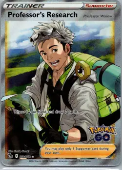 Pokemon TCG Professor's Research 78/78 Pokemon GO Holo NM - Image 1