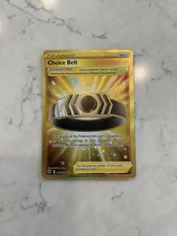 Choice Belt 211/189 Pokemon TCG Astral Radiance Holo Secret Rare NM - Image 1