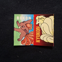 Vulpix Ninetales Rare Sticker Pokemon Nintendo Zukan Japanese Vintage Bandai - Image 1