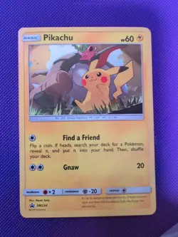 2019 Pokemon Pikachu SM234 Sun & Moon Black Star Promo - NM - Image 1