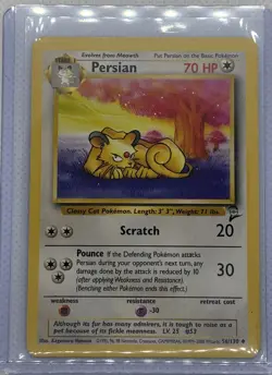 Pokemon TCG Persian Base Set 2 56/130 Regular Unlimited Uncommon D2 - Image 1